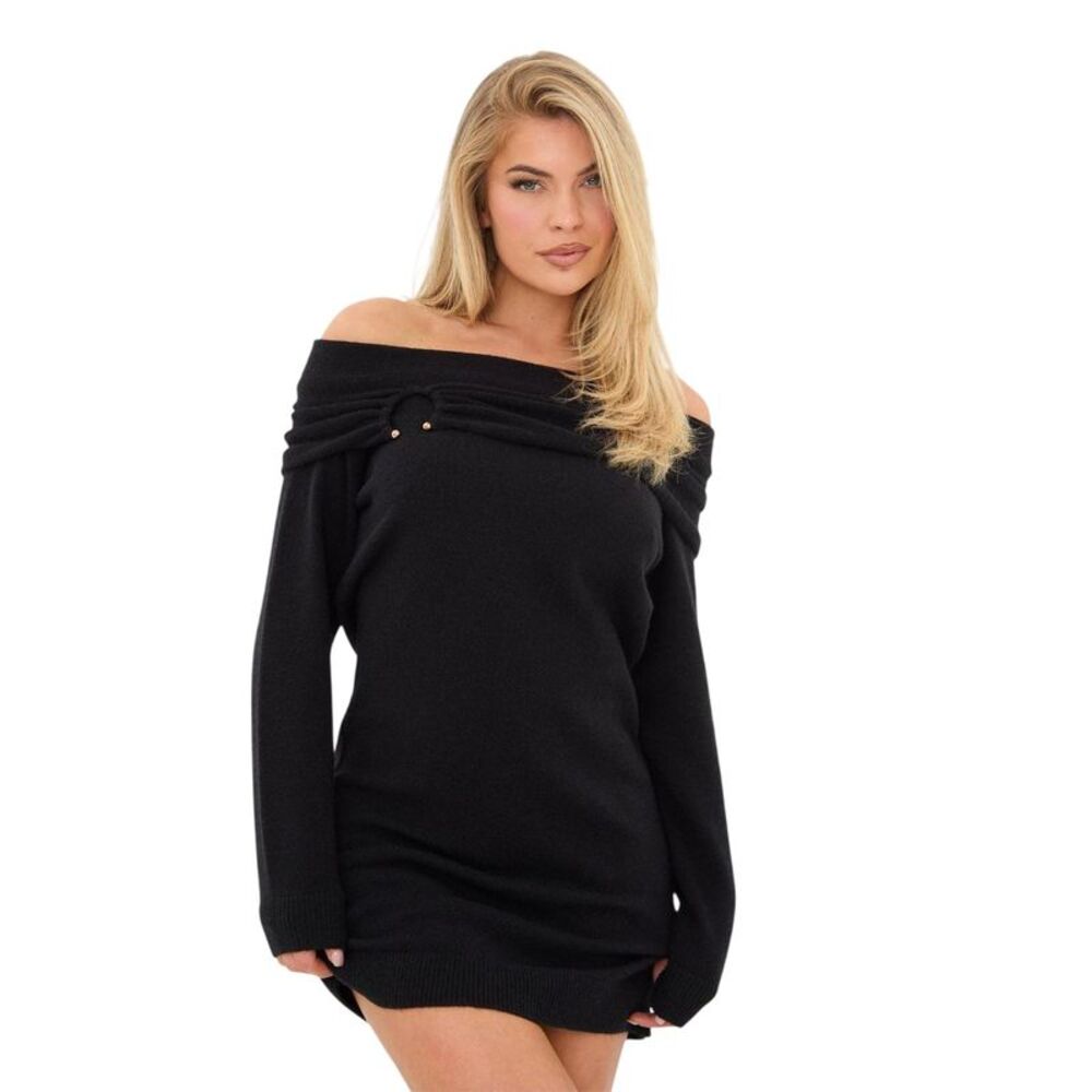 I Saw It First Womens/Ladies Mini Dress / Black
